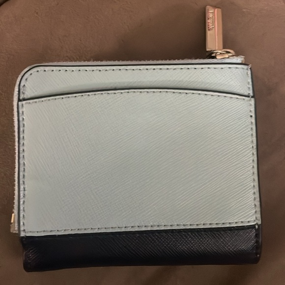 Kate Spade No fold Blue and Navy Wallet - Picture 5 of 8